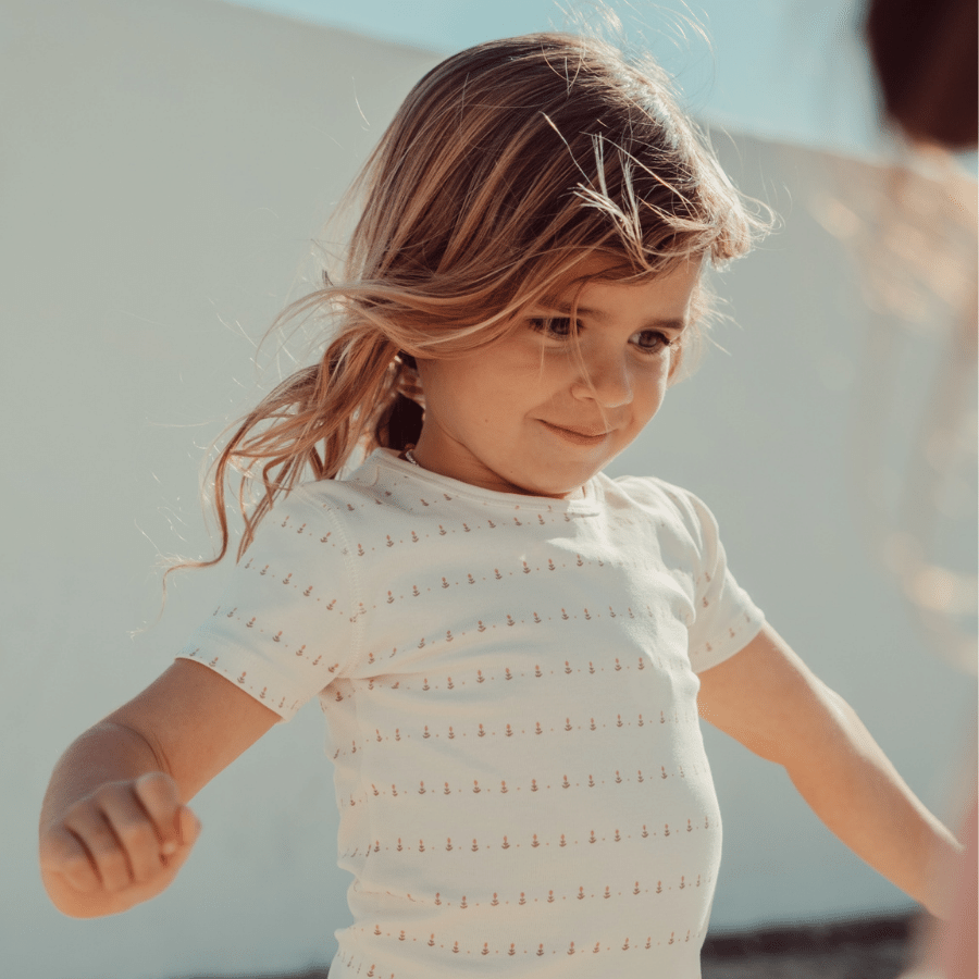 The Printed Long Sleeve Tee - Mini Tulip