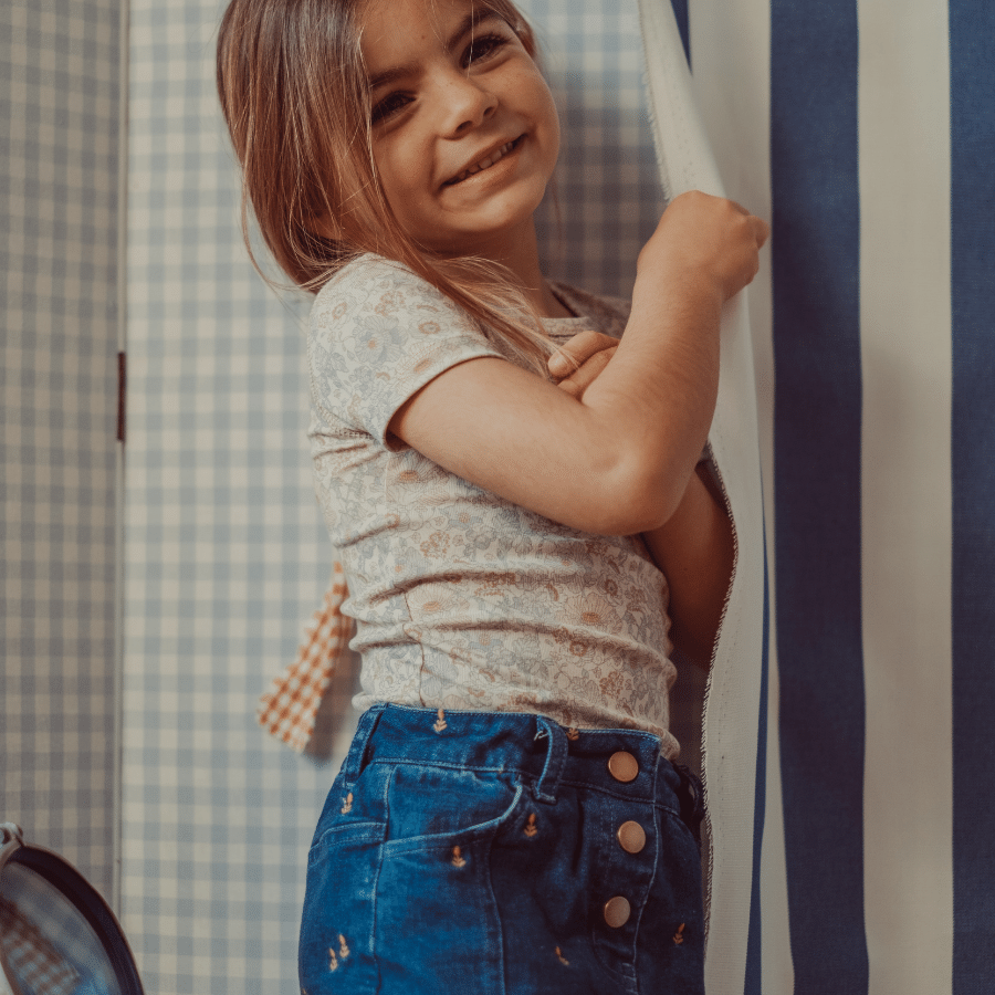 The Denim Skirt - Mini Tulip