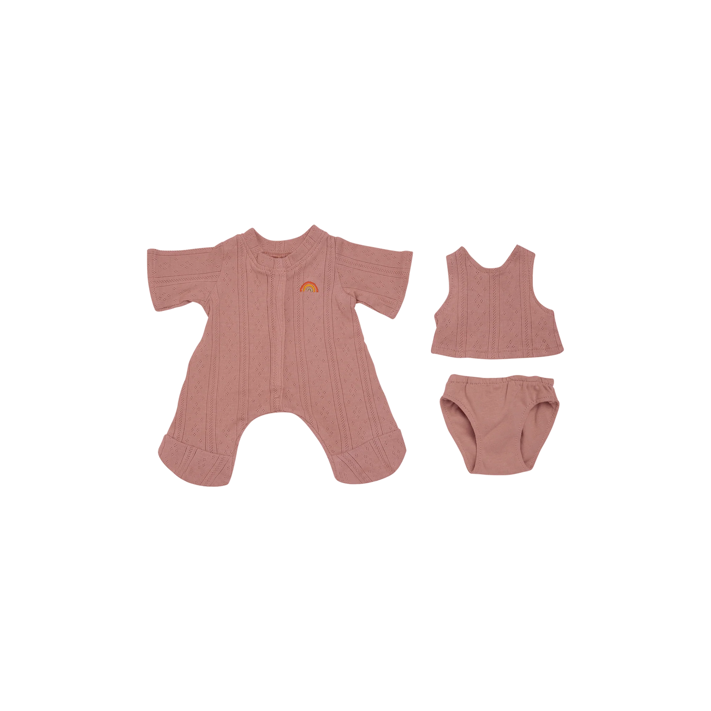 Dinkum Dolls Pointelle PJ Set | Rose