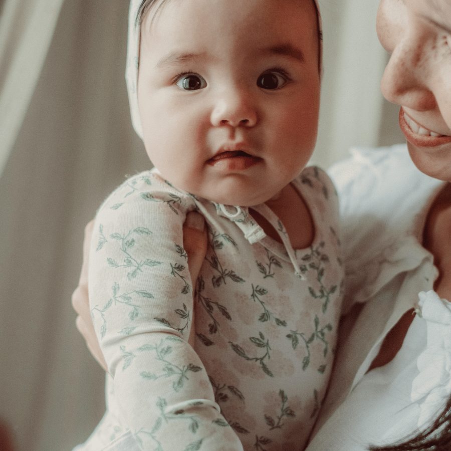 The Printed Pixie Bonnet - Hydrangea Pink