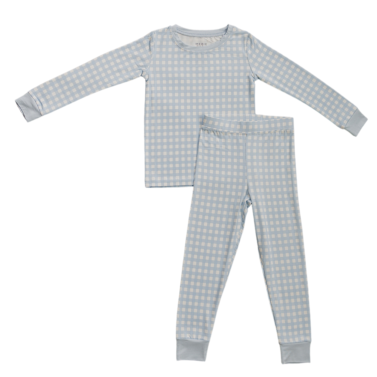Blue Gingham Bamboo Cozy Set
