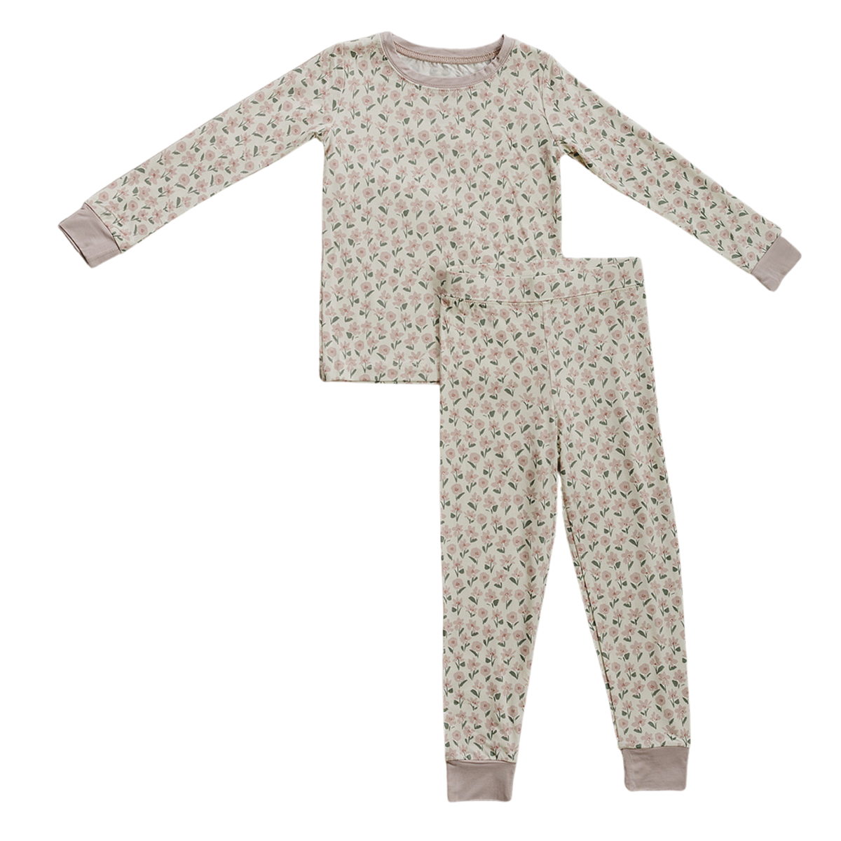 Pink Petal Floral Bamboo Cozy Set