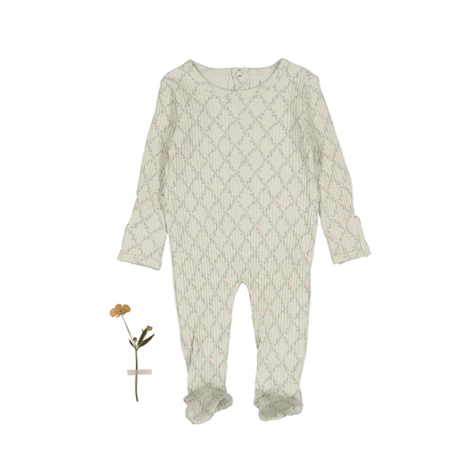 The Printed Romper - Lattice Pink