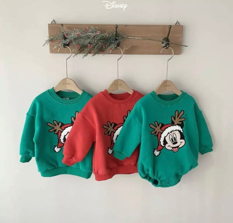 Disney Embroidered Christmas Sweatshirt