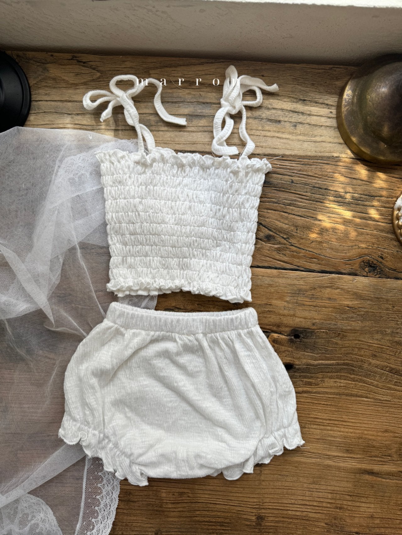 Smocked Top and Bloomer Set