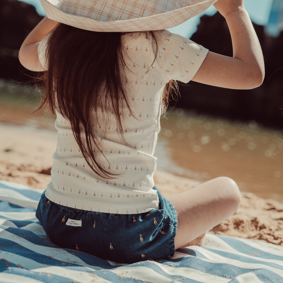 The Printed Legging - Mini Sailboat