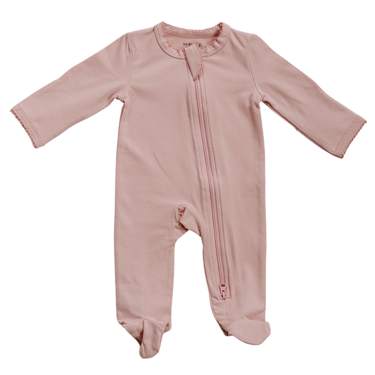 Ballet Pink Cotton Zipper