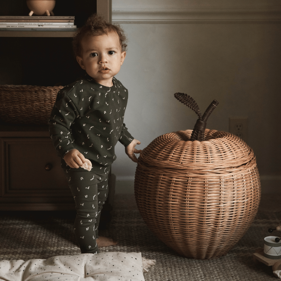 The Printed Long Sleeve Tee -  Squirrel