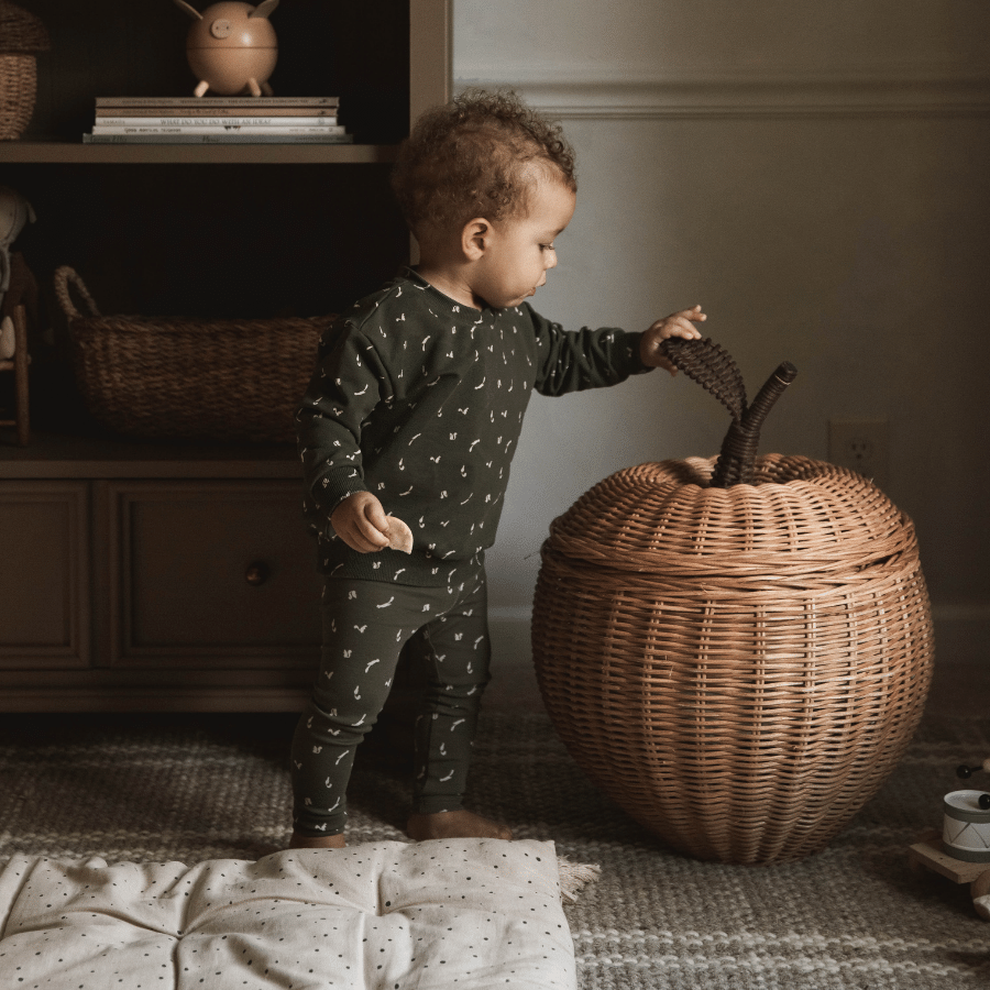 The Printed Long Sleeve Tee -  Squirrel