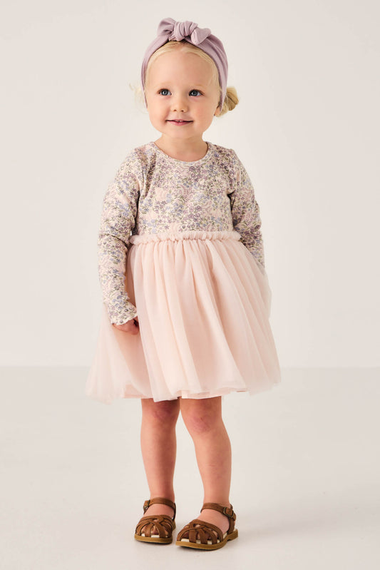 Anna Tulle Dress | April Mauve Floral 1YR