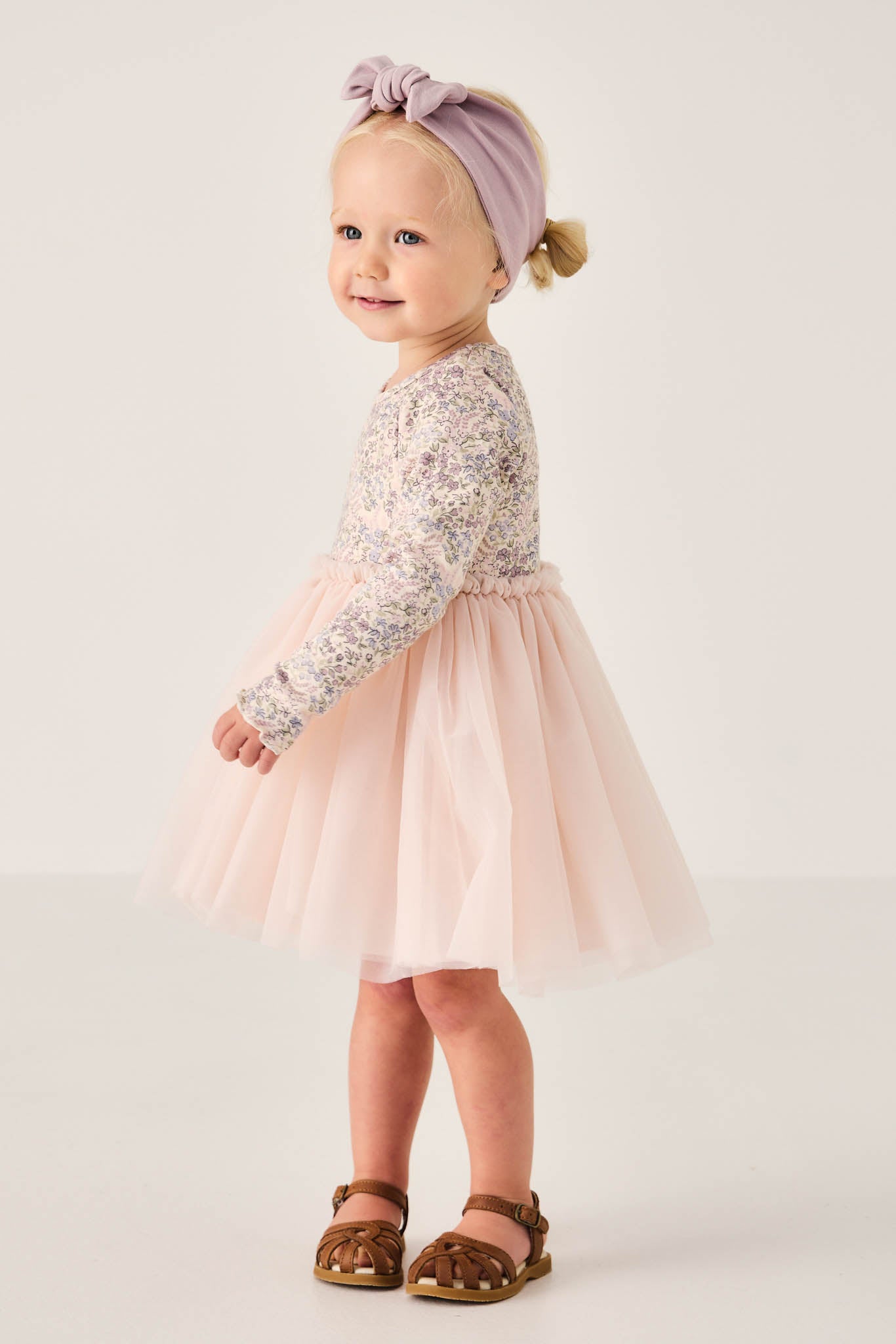 Anna Tulle Dress | April Mauve Floral 1YR