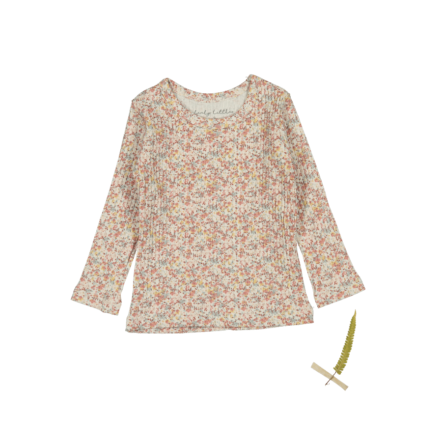 The Printed Long Sleeve Tee - Mist Floral