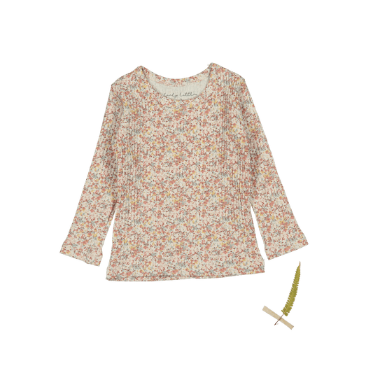 The Printed Long Sleeve Tee - Mist Floral