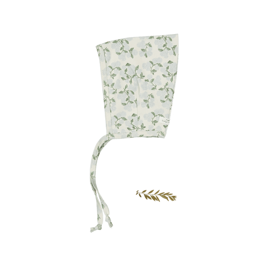 The Printed Pixie Bonnet - Hydrangea Blue