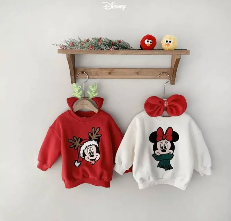 Disney Embroidered Christmas Sweatshirt