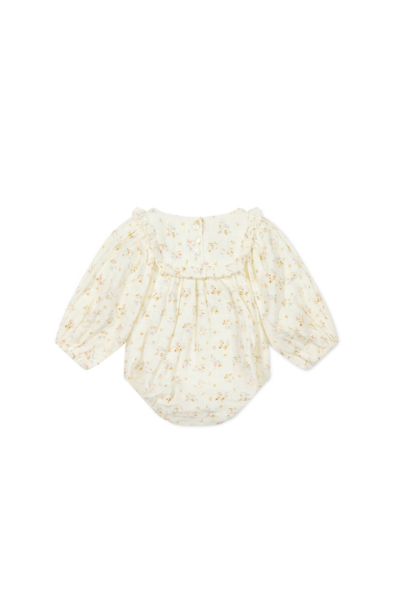 Organic Cotton Muslin Frances Playsuit | Nina Watercolour Floral 1YR