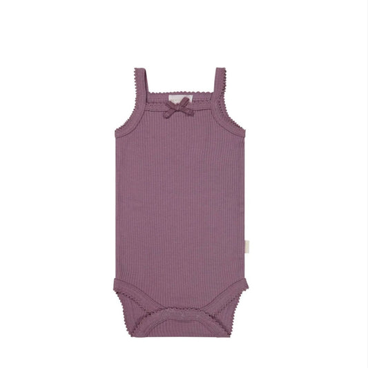 Organic Cotton Modal Singlet Bodysuit - Della