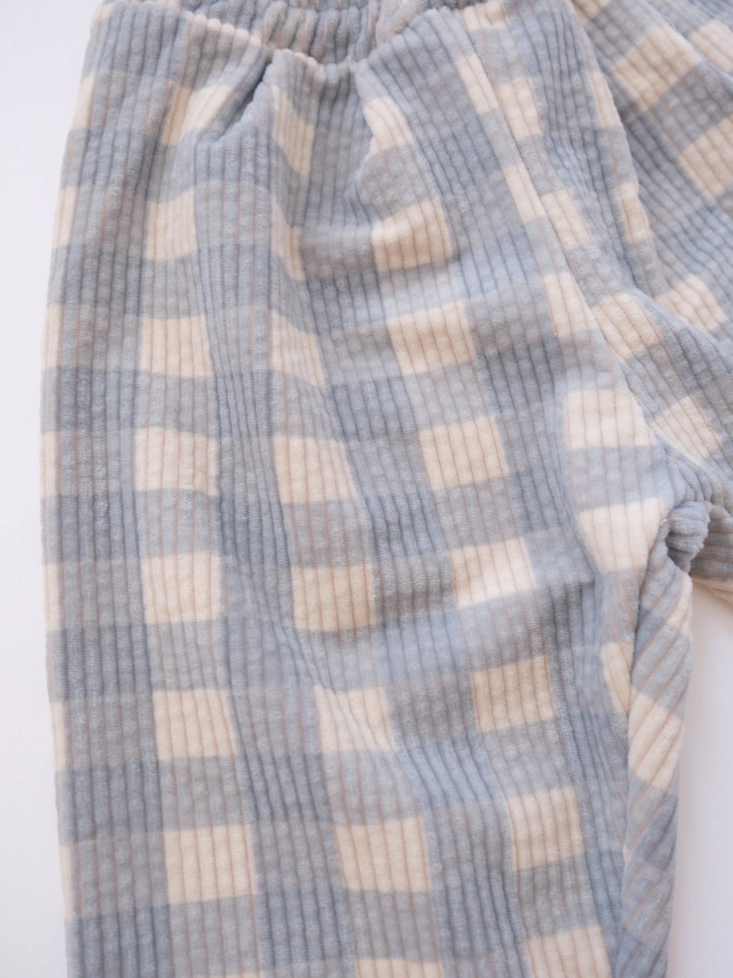 Corduroy Pants | Blue Check