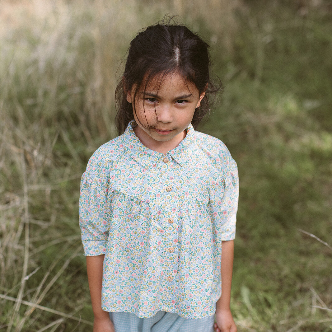 Duck, Duck, Goose Blouse | Astrid Niva Liberty Print Cotton