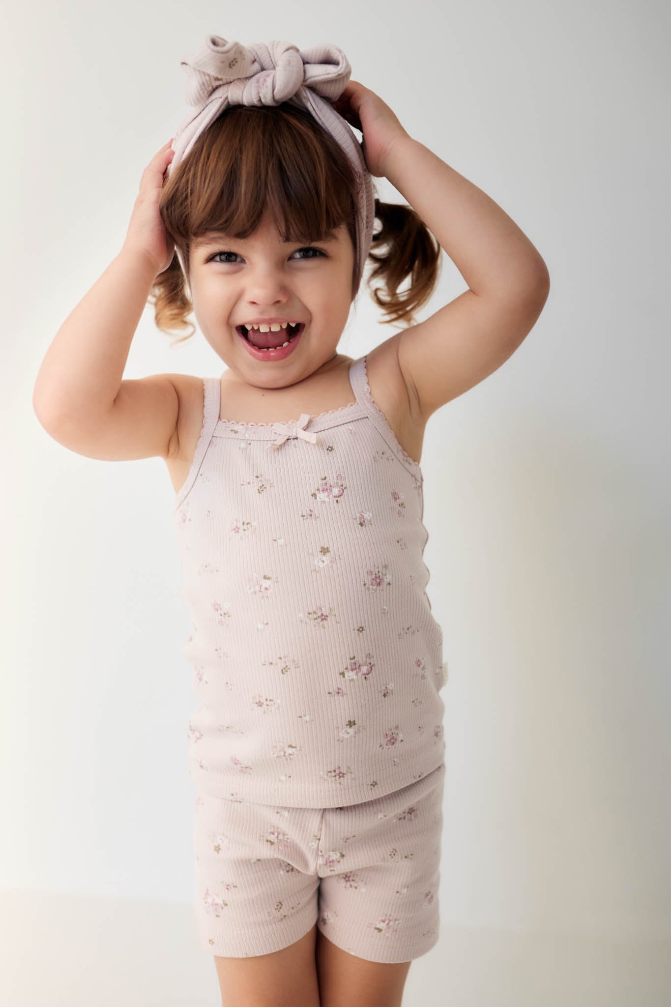 Organic Cotton Fine Rib Singlet | Petite Fleur Violet