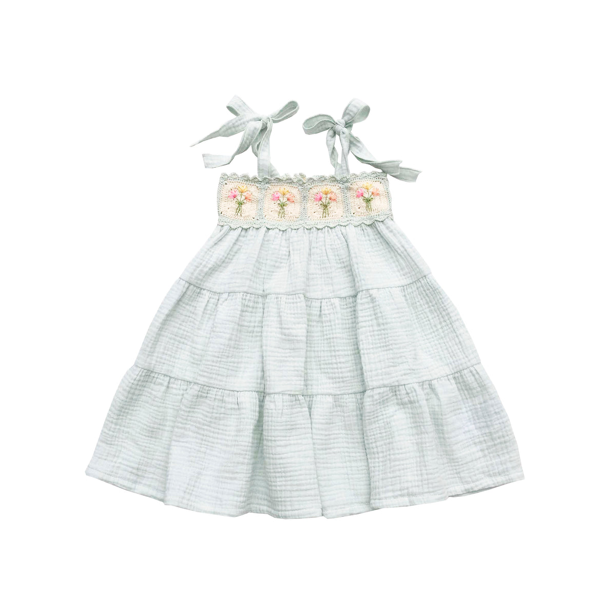 Crochet Dress | Blue Bouquet
