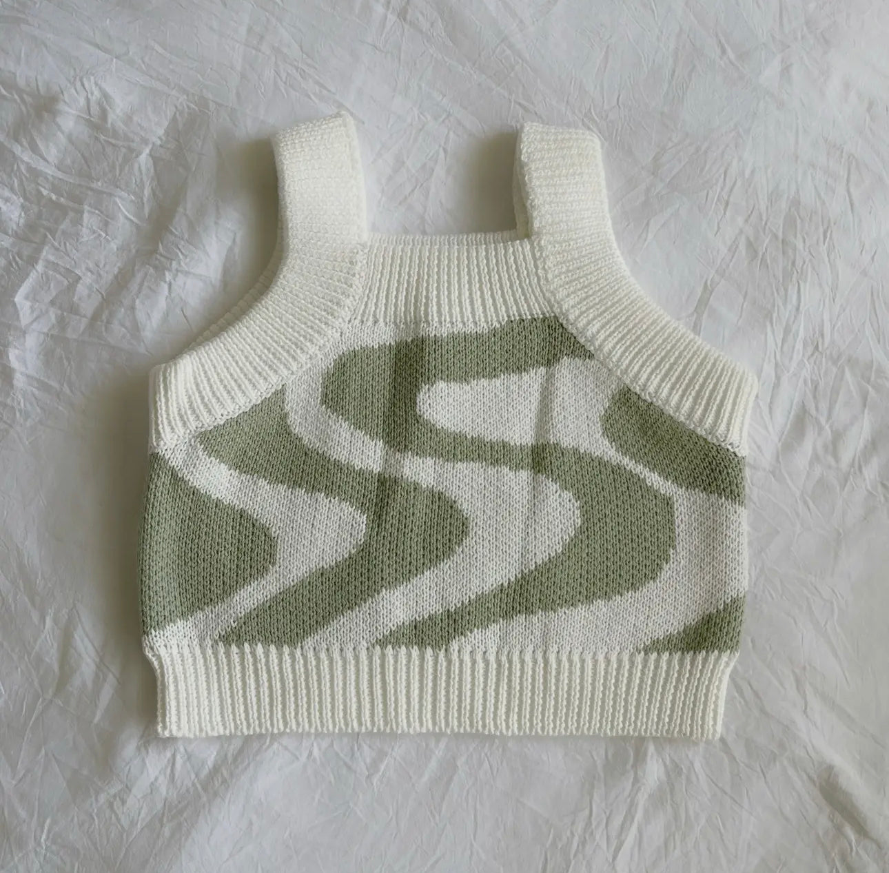 Sage Wavy Bloomer and Top Set