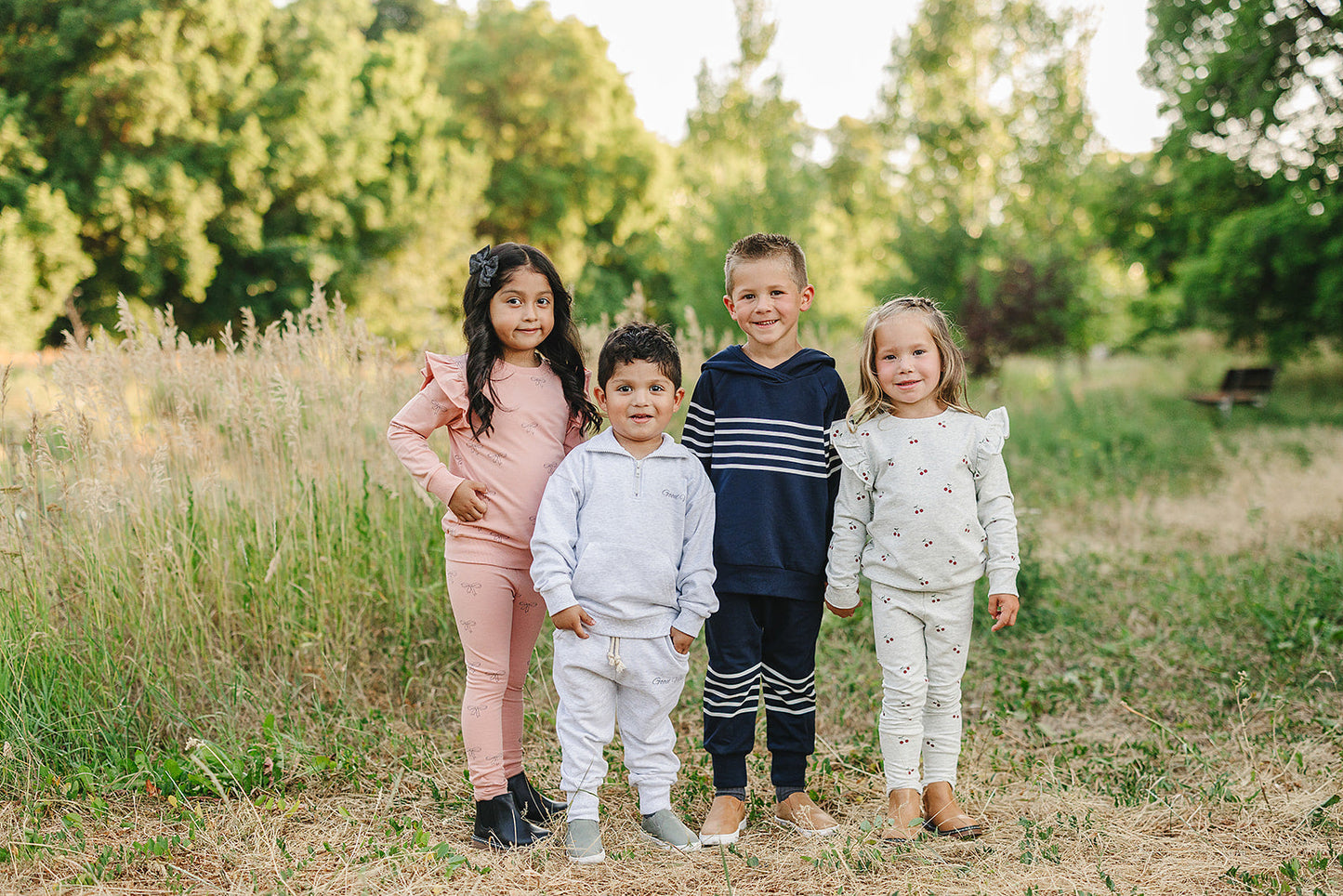 Cherry Ruffle French Terry Set