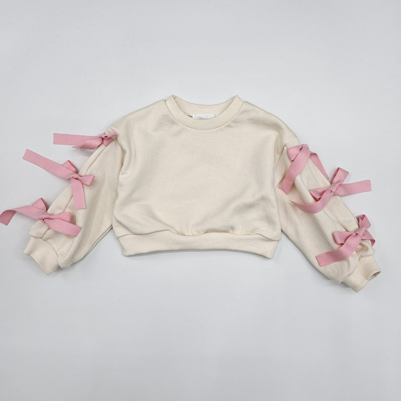 Bow Cropped Sweatshirt