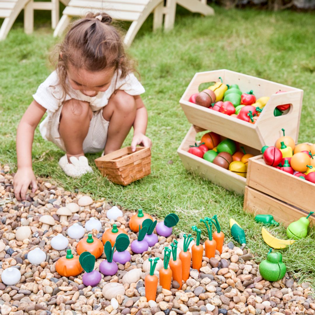 Fresh Produce Set E (Cucumbers, Onions & Pumpkins)