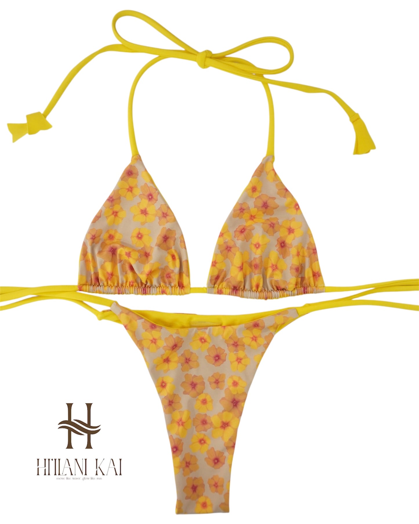 ‘Ilima Reversible Bikini Triangle Set