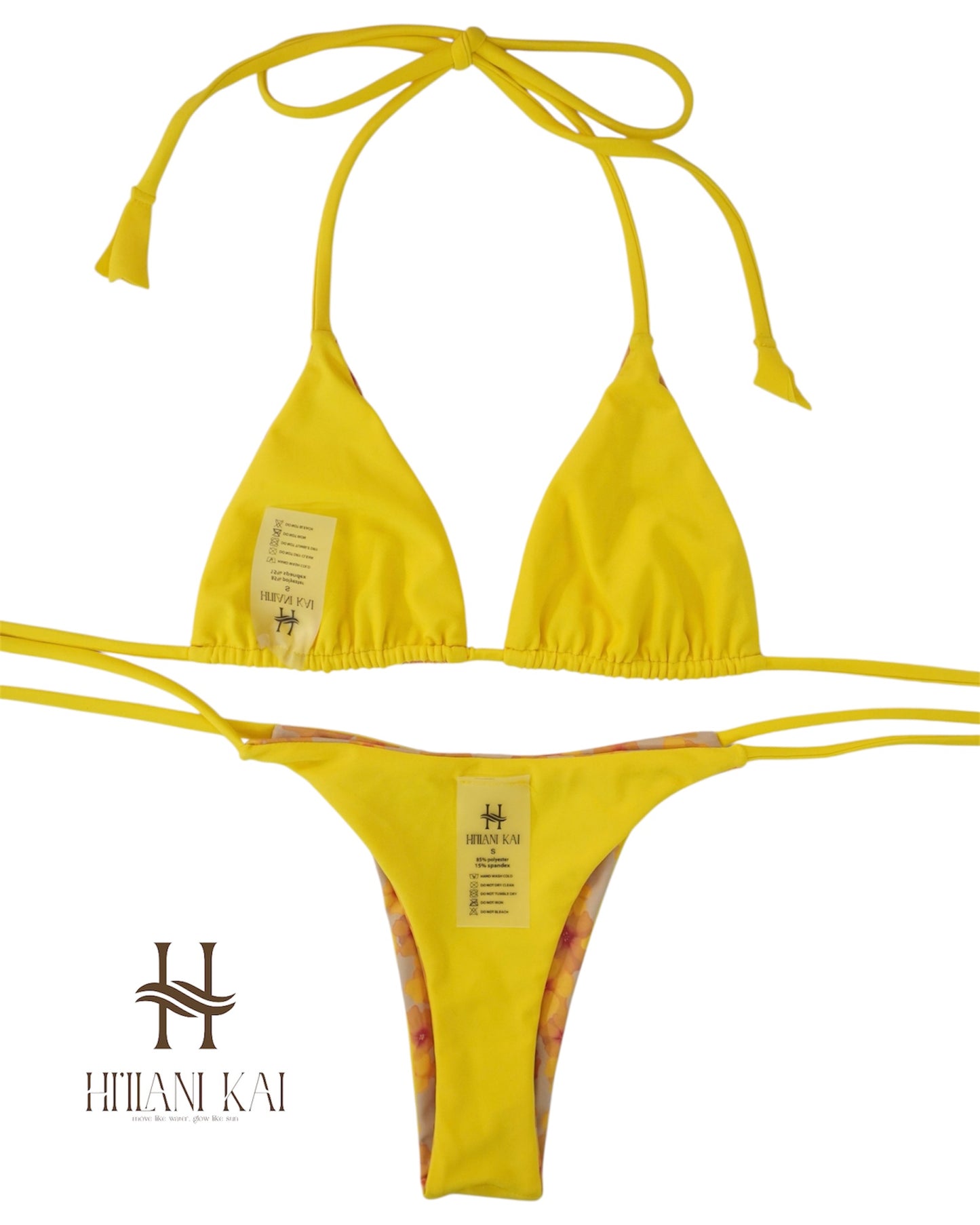 ‘Ilima Reversible Bikini Triangle Set