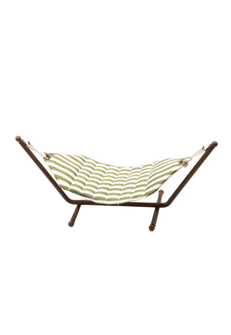 Miniature Striped Hammock | Eucalyptus and Ochre