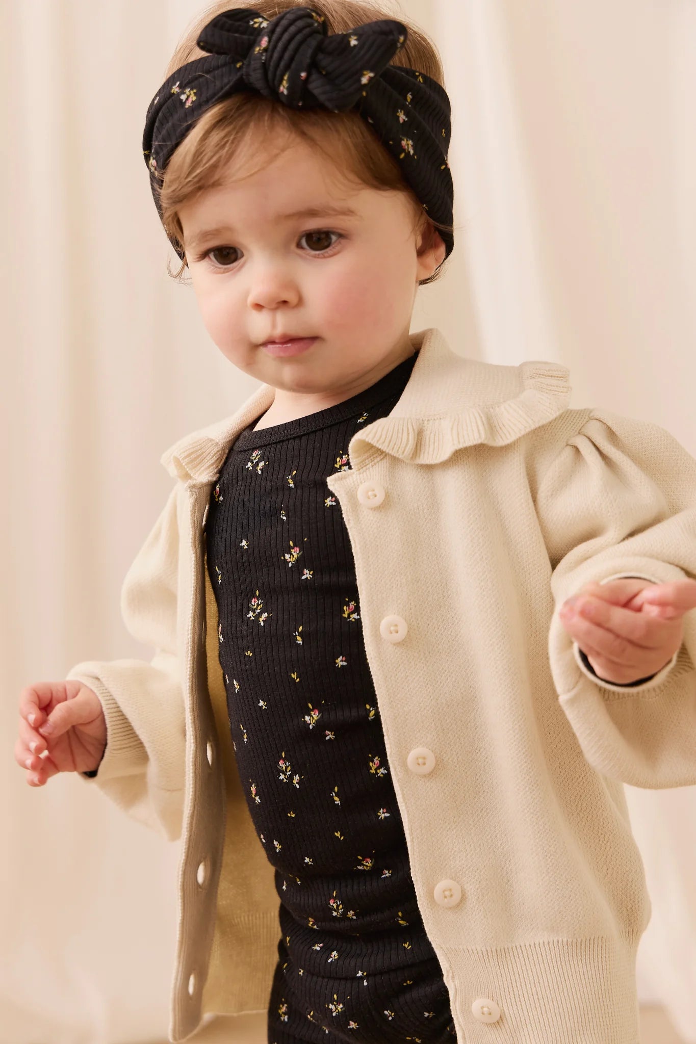 Organic Cotton Modal Marina Long Sleeve Top - Dina Ebony