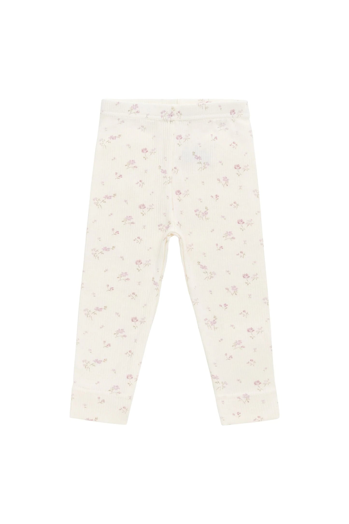 Organic Cotton Fine Rib Everyday Legging - Caroline Egret