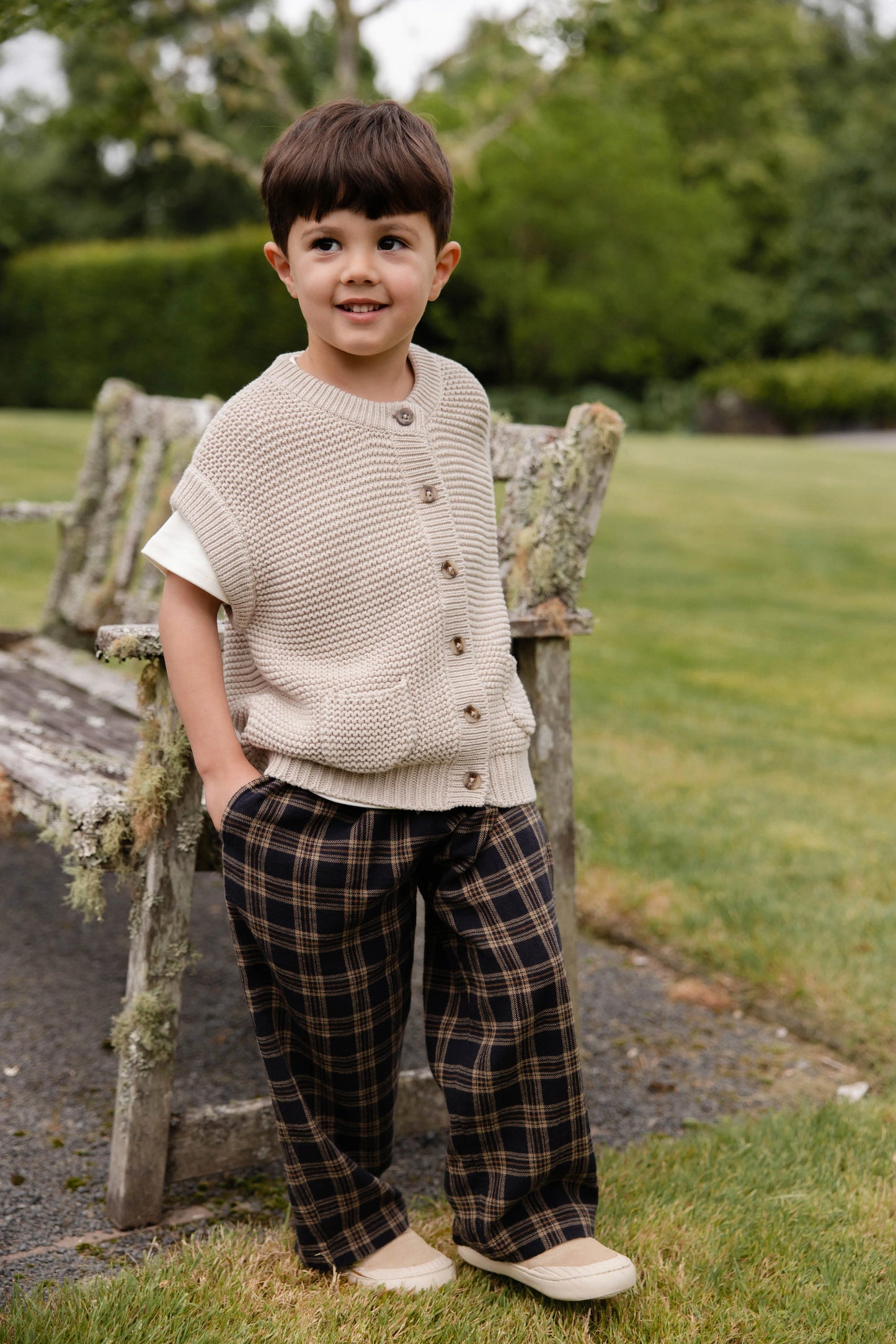 Organic Cotton Kenji Pant - Woodland Check