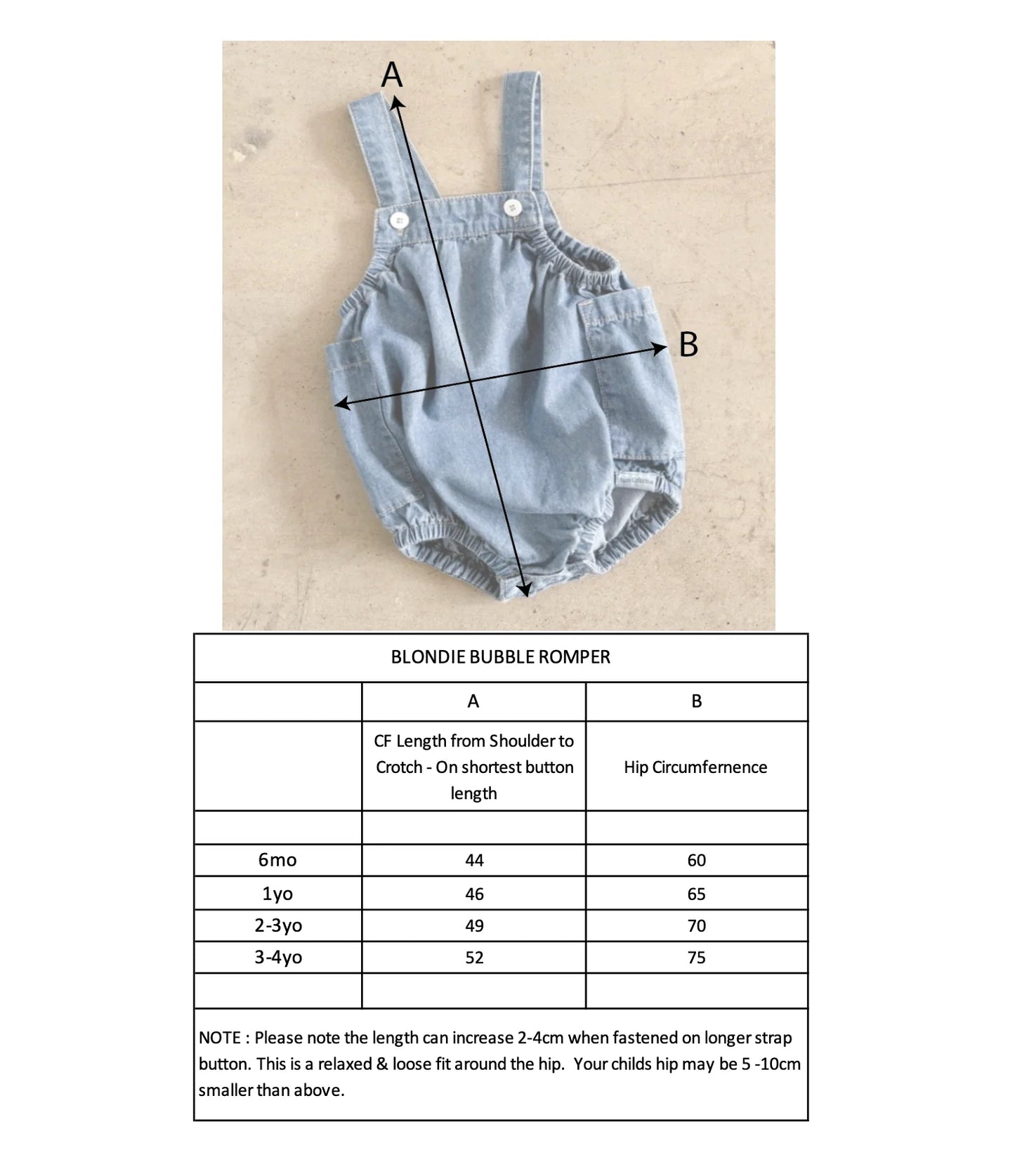 Blondie Bubble Romper- Blue Tide *Pre-order