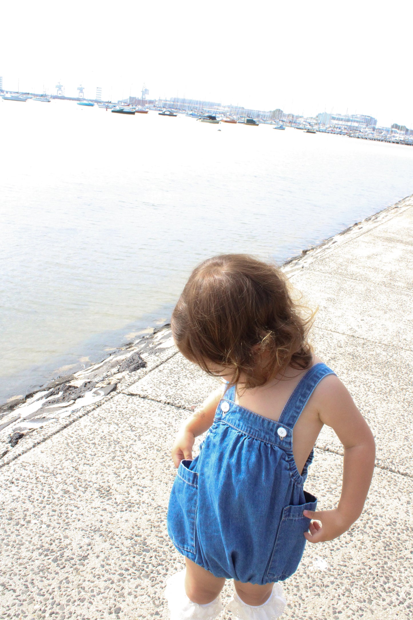 Blondie Bubble Romper- Blue Tide *Pre-order