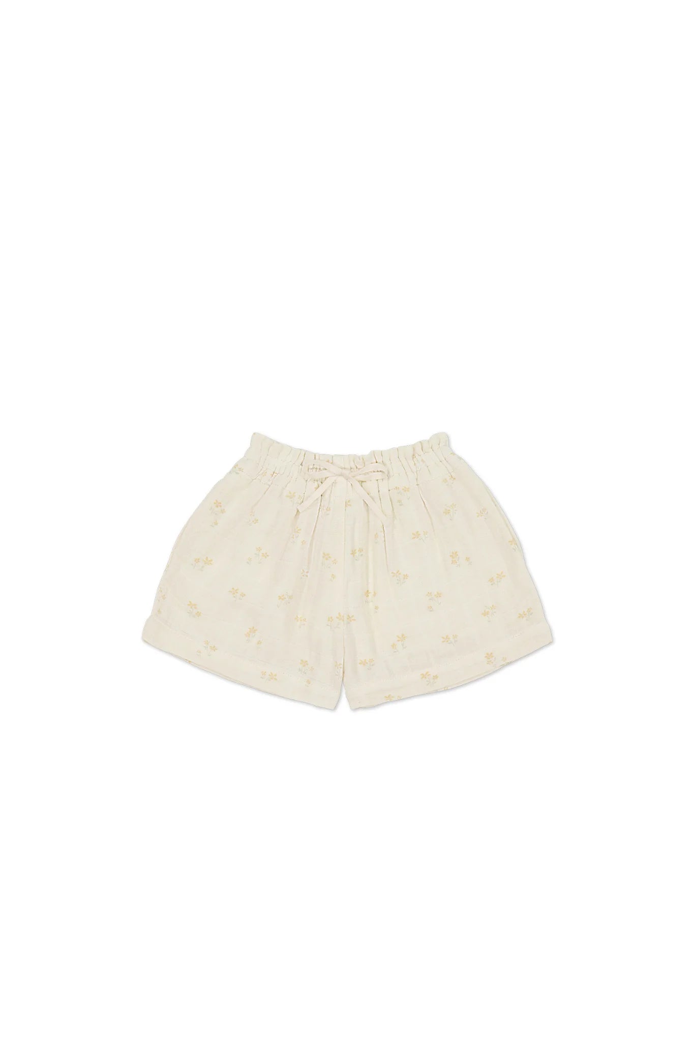 Organic Cotton Muslin Elodie Short - Pauline Chamomile