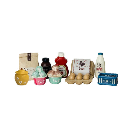 Fridge Food Set |1/6 Scale Dollhouse Miniature
