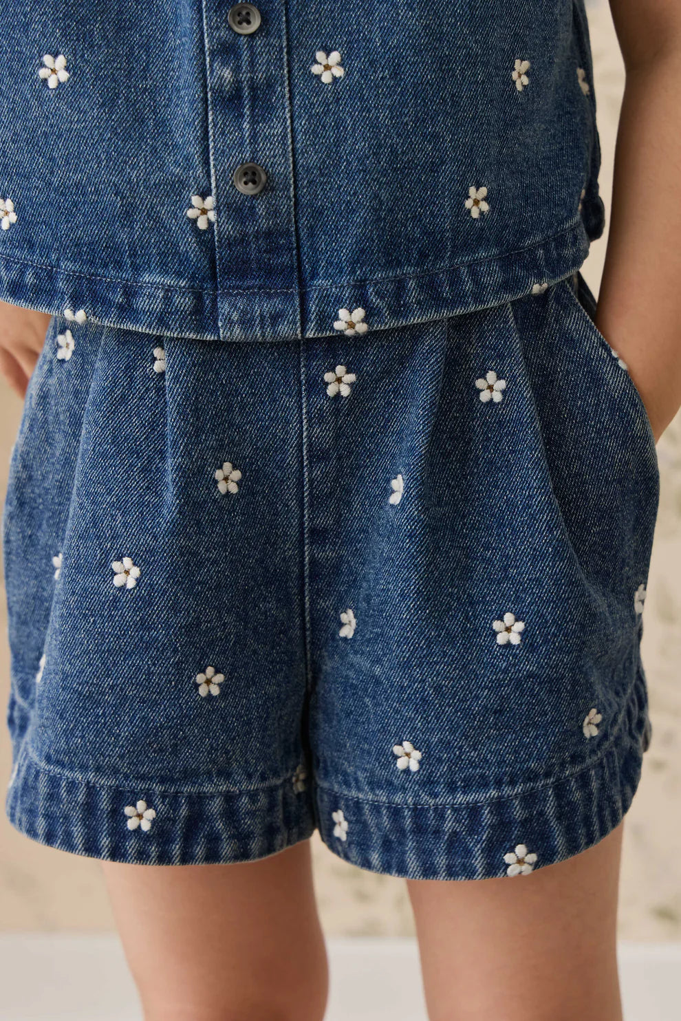 Jardine Shorts - Josie Floral Denim