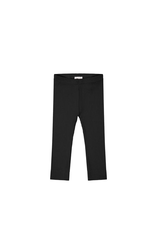 Organic Cotton Modal Everyday Legging - Ebony