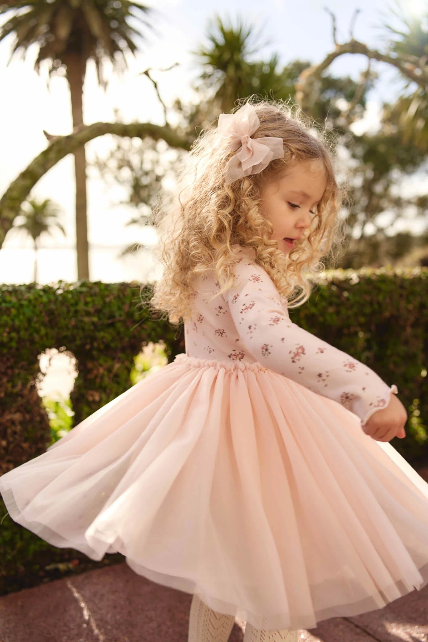 Anna Tulle Dress | Petite Fleur Soft Peony