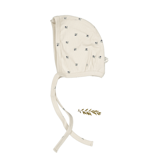 The Printed Bonnet - Mini Stitch Blue