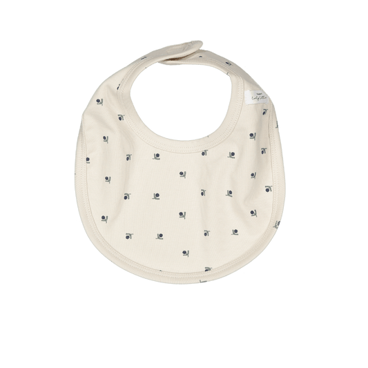 The Printed Bib - Mini Stitch Blue