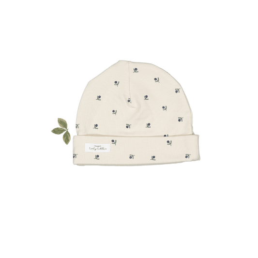 The Printed Hat - Mini Stitch Blue