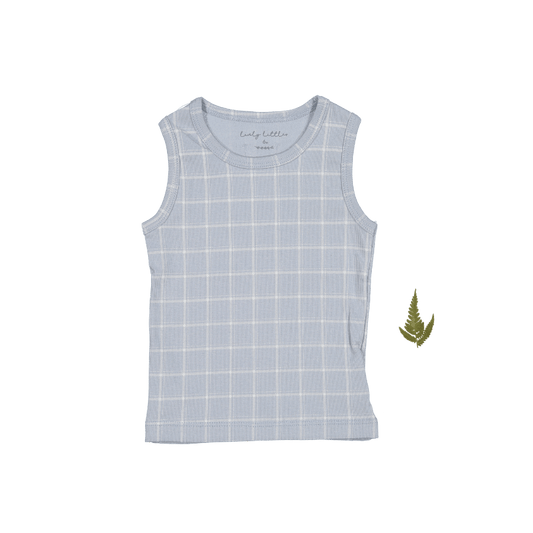The Printed Tank -  Blue Grid