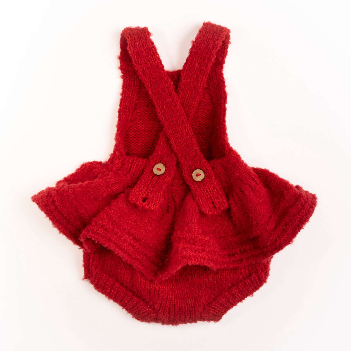Knitted Romper | Crimson
