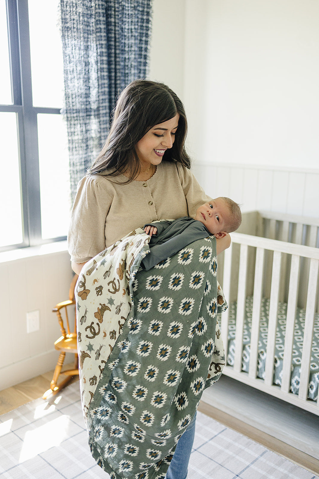 Southwest Aztec + Outlaw Cowboy Muslin Quilt