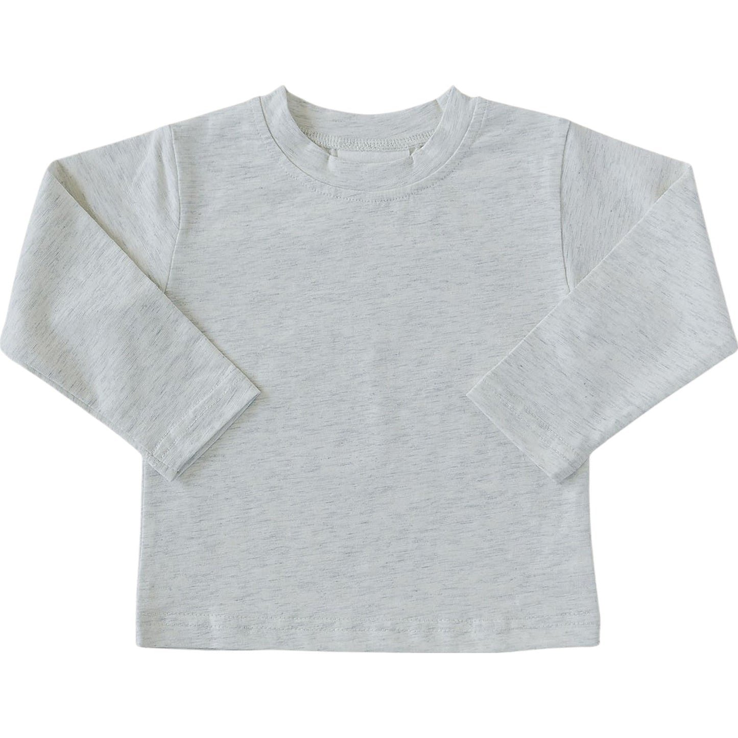 Heather Grey Long Sleeve Cotton Tee