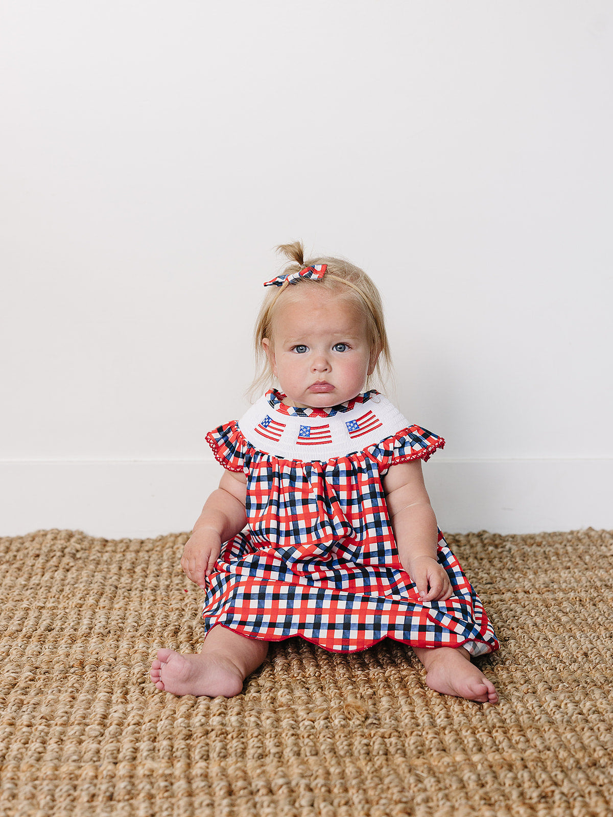 All American Plaid Hair Bows